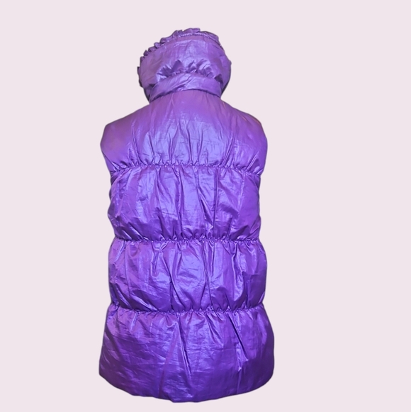 Calvin Klein Girls Puffer Vest Purple Size 6 - Picture 4 of 4